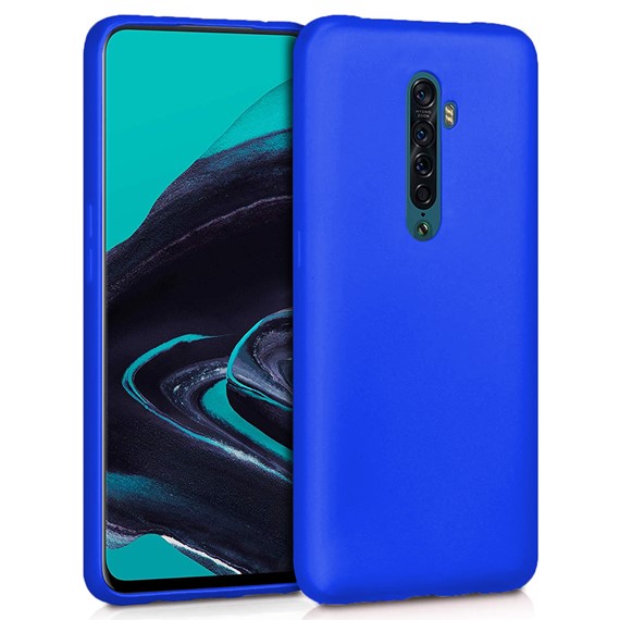 Microsonic Matte Silicone Oppo Reno 2 Kılıf Mavi 1