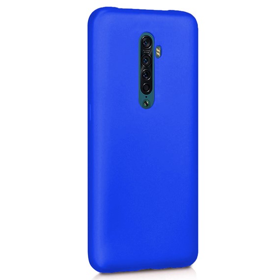 Microsonic Matte Silicone Oppo Reno 2 Kılıf Mavi 2