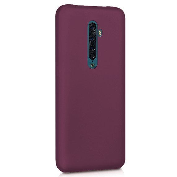 Microsonic Matte Silicone Oppo Reno 2 Kılıf Mor 2