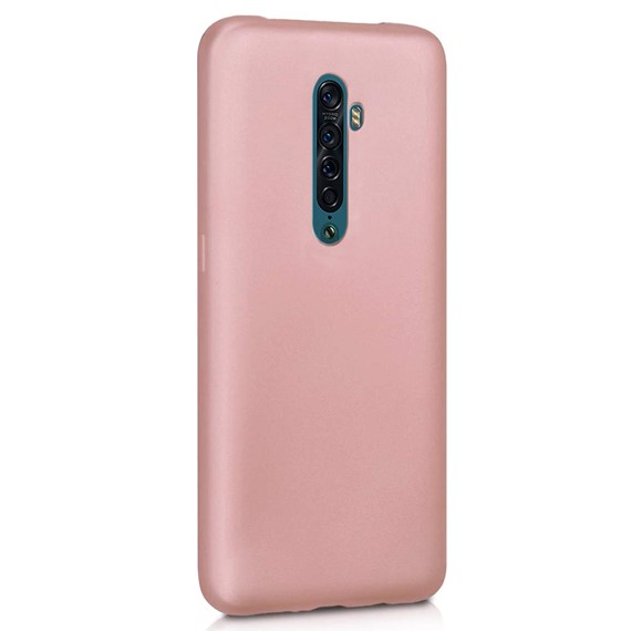 Microsonic Matte Silicone Oppo Reno 2 Kılıf Rose Gold 2