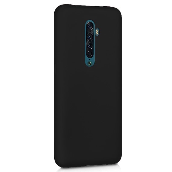 Microsonic Matte Silicone Oppo Reno 2 Kılıf Siyah 2