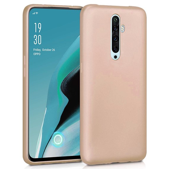 Microsonic Matte Silicone Oppo Reno 2Z Kılıf Gold 1