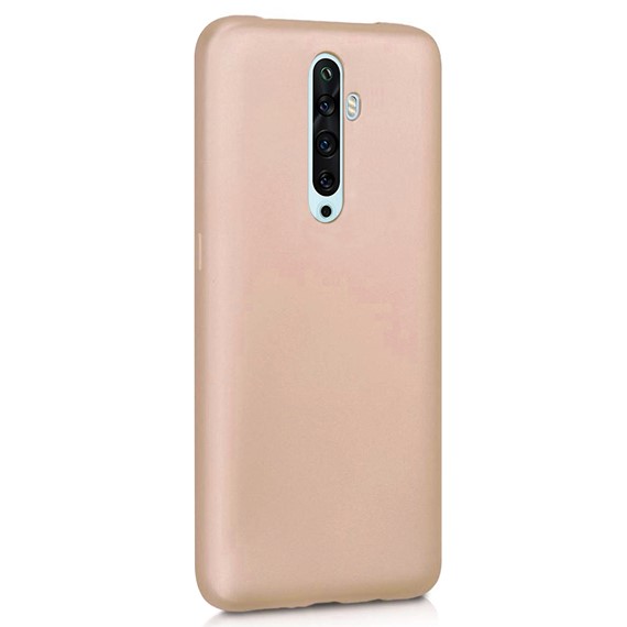 Microsonic Matte Silicone Oppo Reno 2Z Kılıf Gold 2