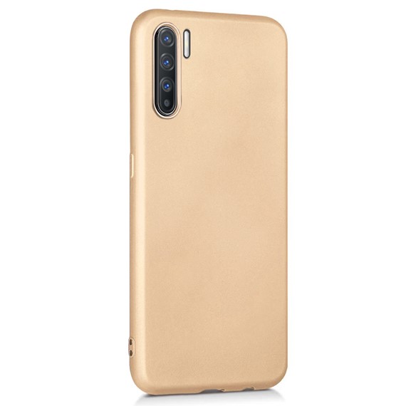 Microsonic Matte Silicone Oppo Reno 3 Kılıf Gold 2