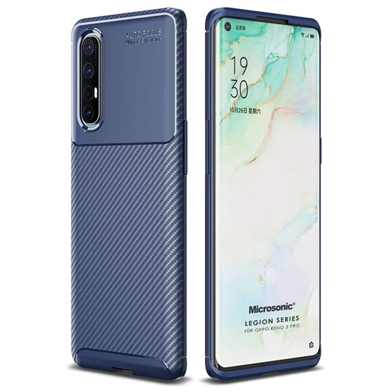 Microsonic Oppo Reno 3 Pro Kılıf Legion Series Lacivert 1