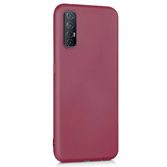 Microsonic Matte Silicone Oppo Reno 3 Pro Kılıf Mor 2