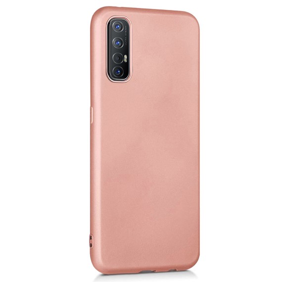 Microsonic Matte Silicone Oppo Reno 3 Pro Kılıf Rose Gold 2