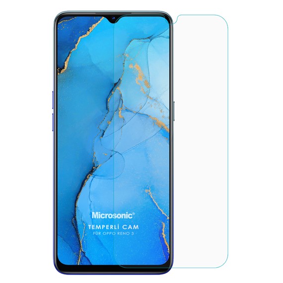 Microsonic Oppo Reno 3 Temperli Cam Ekran Koruyucu 2