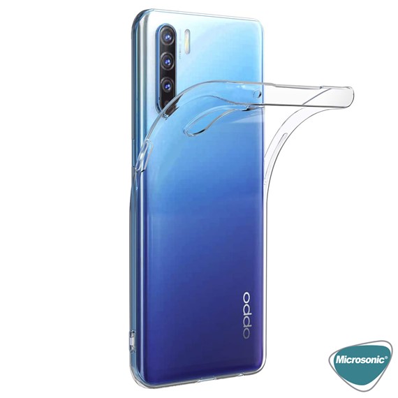 Microsonic Oppo Reno 3 Kılıf Transparent Soft Beyaz 3