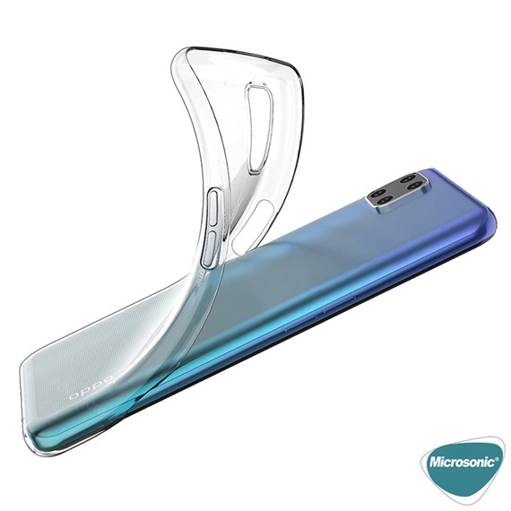 Microsonic Oppo Reno 4 Lite Kılıf Transparent Soft Beyaz 4