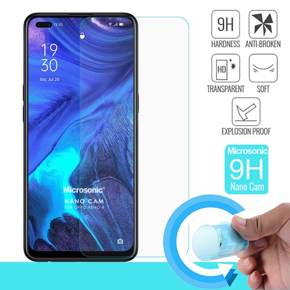 Microsonic Oppo Reno 4 Nano Glass Cam Ekran Koruyucu 1