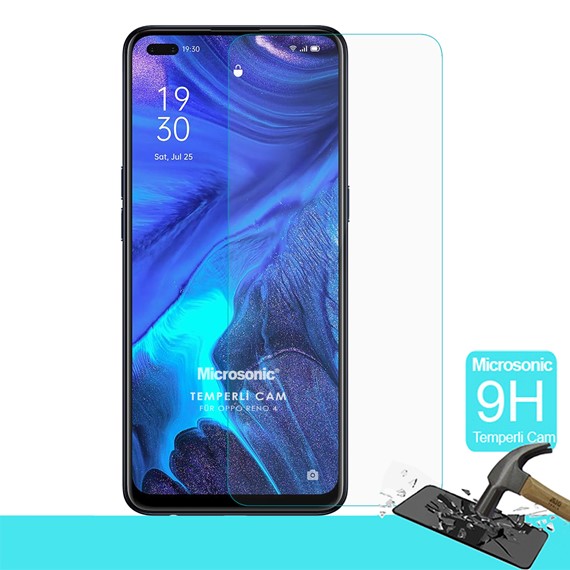 Microsonic Oppo Reno 4 Tempered Glass Cam Ekran Koruyucu 1