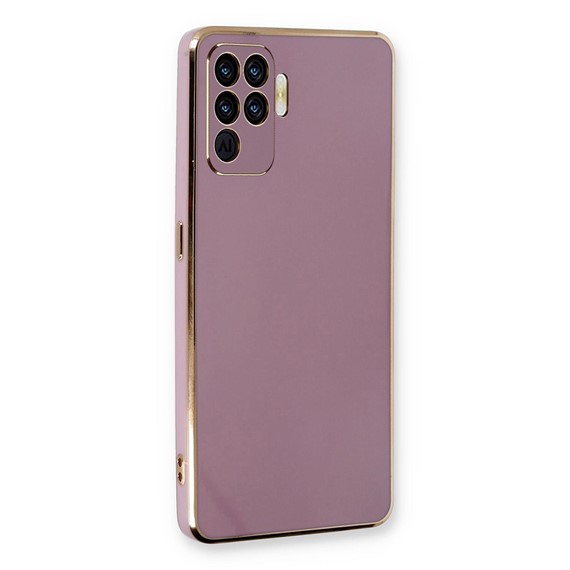 Microsonic Oppo Reno 5 Lite Kılıf Olive Plated Lila 1