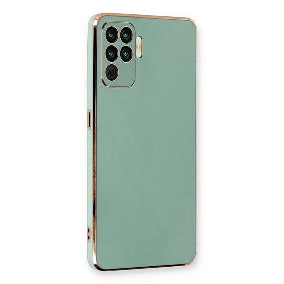 Microsonic Oppo Reno 5 Lite Kılıf Olive Plated Yeşil 1