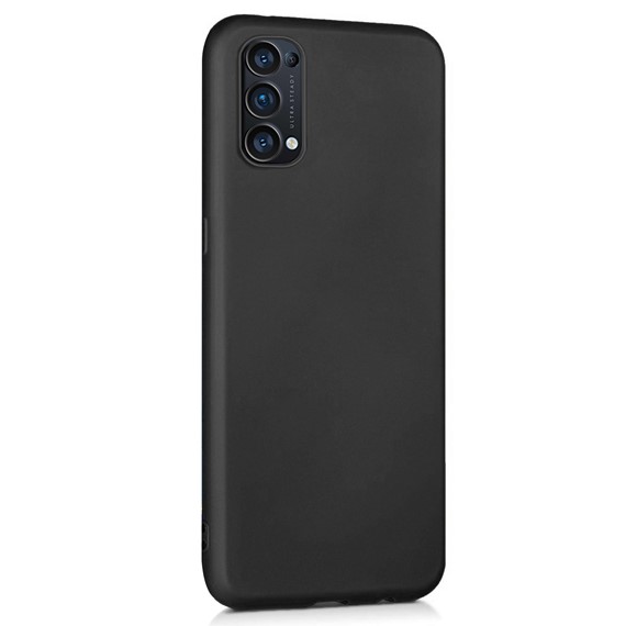 Microsonic Matte Silicone Oppo Reno 5 Pro 5G Kılıf Siyah 2