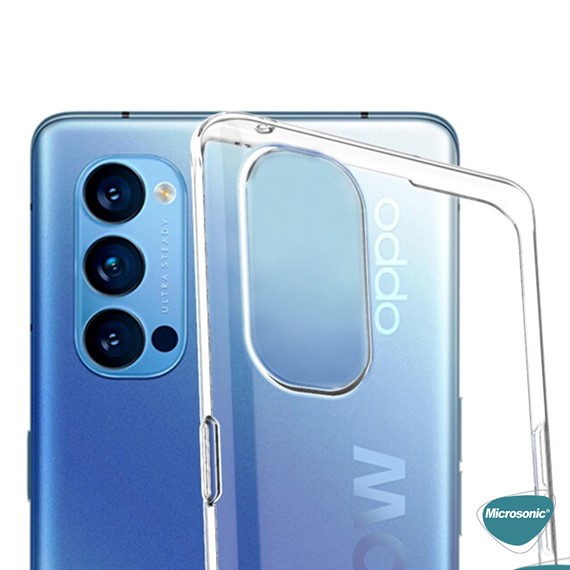 Microsonic Oppo Reno 5 Pro 5G Kılıf Transparent Soft Beyaz 5