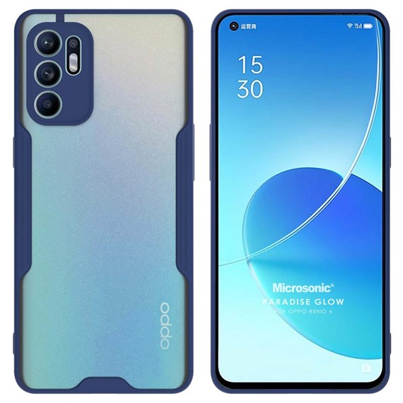 Microsonic Oppo Reno 6 4G Kılıf Paradise Glow Lacivert 1