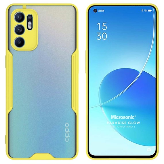 Microsonic Oppo Reno 6 4G Kılıf Paradise Glow Sarı 1