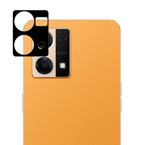 Microsonic Oppo Reno 7 4G Kamera Lens Koruma Camı V2 Siyah 1