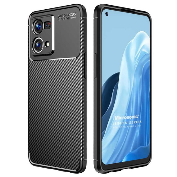 Microsonic Oppo Reno 7 4G Kılıf Legion Series Siyah 1