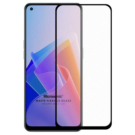 Microsonic Oppo Reno 7 Lite Seramik Matte Flexible Ekran Koruyucu Siyah 2