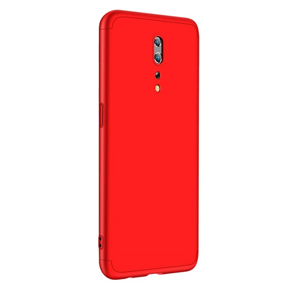 Microsonic Oppo Reno Z Kılıf Double Dip 360 Protective Kırmızı 2