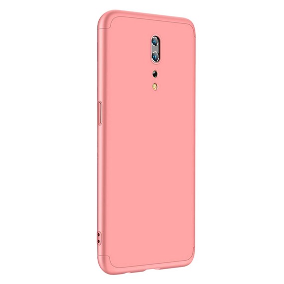 Microsonic Oppo Reno Z Kılıf Double Dip 360 Protective Rose Gold 2