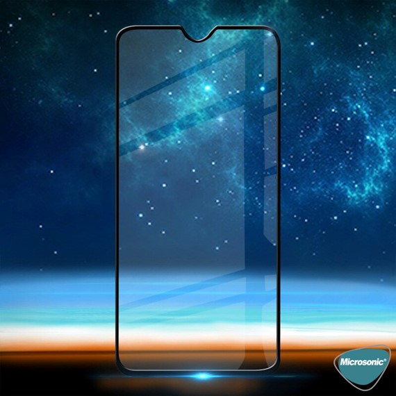 Microsonic Oppo Reno Z Tam Kaplayan Temperli Cam Ekran Koruyucu Siyah 4