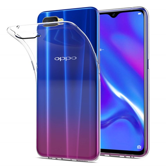 Microsonic Oppo RX17 Neo Kılıf Transparent Soft Beyaz 3