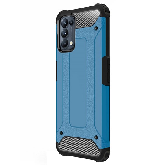 Microsonic Oppo Reno 5 5G Kılıf Rugged Armor Mavi 2