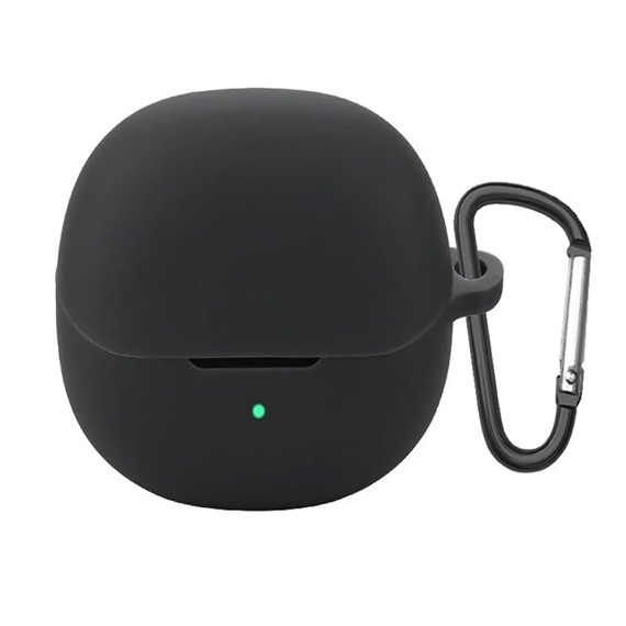 Microsonic QCY MeloBuds Pro Kılıf Askılı Mat Silikon Siyah 1
