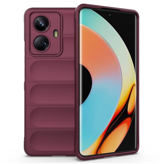 Microsonic Realme 10 Pro 5G Kılıf Oslo Prime Bordo 2