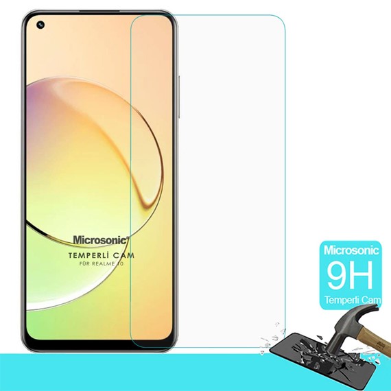 Microsonic Realme 10 4G Tempered Glass Cam Ekran Koruyucu 2