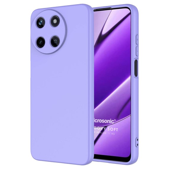 Microsonic Realme 11 4G Kılıf Groovy Soft Lila 1