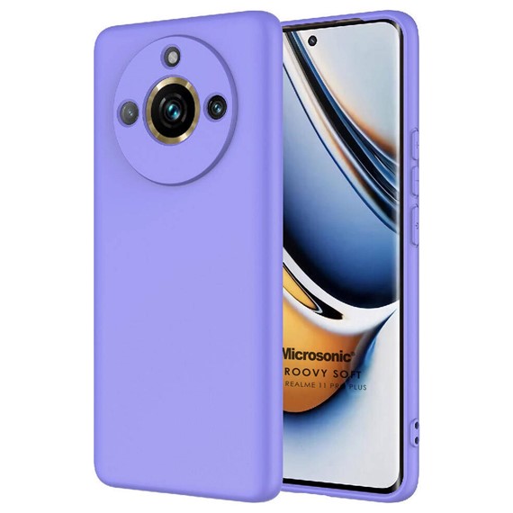 Microsonic Realme 11 Pro Kılıf Groovy Soft Lila 1