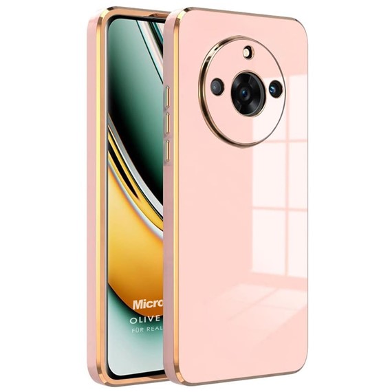 Microsonic Realme 11 Pro Kılıf Olive Plated Pembe 1