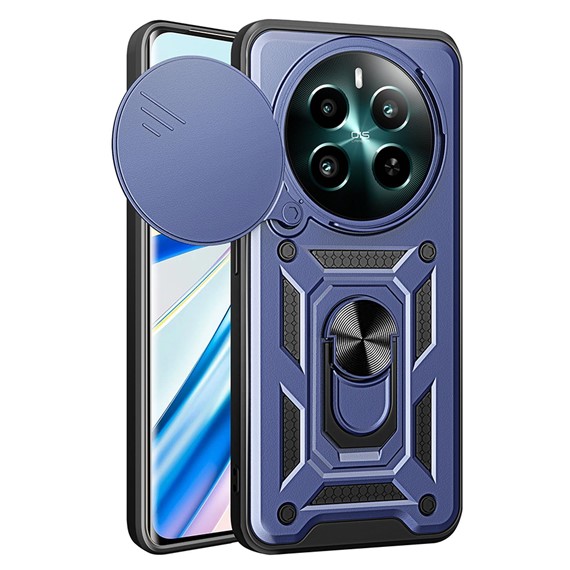 Microsonic Realme 12 Plus Kılıf Impact Resistant Lacivert 1