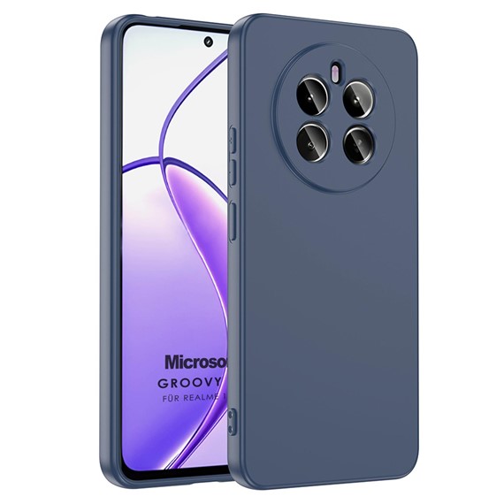Microsonic Realme 12 4G Kılıf Groovy Soft Lacivert 1