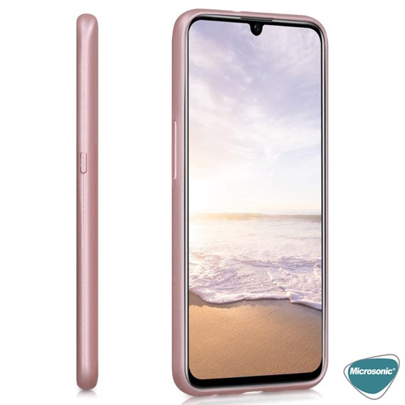 Microsonic Matte Silicone Realme 5 Pro Kılıf Lacivert 3