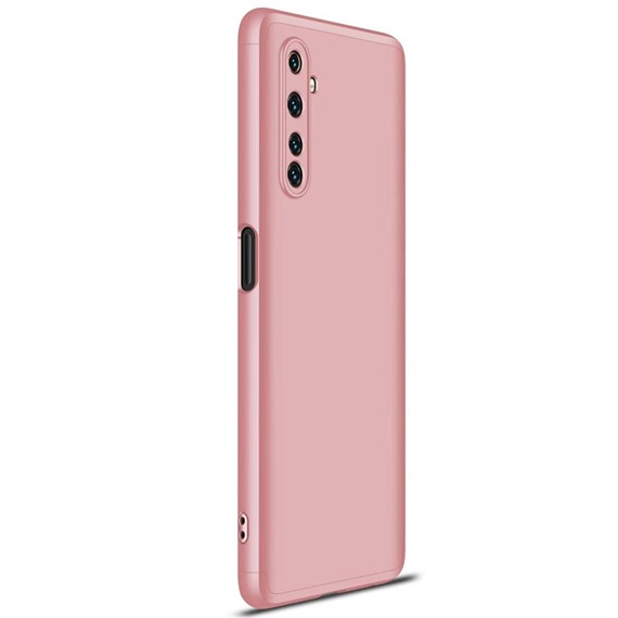 Microsonic Realme 6 Kılıf Double Dip 360 Protective Rose Gold 2