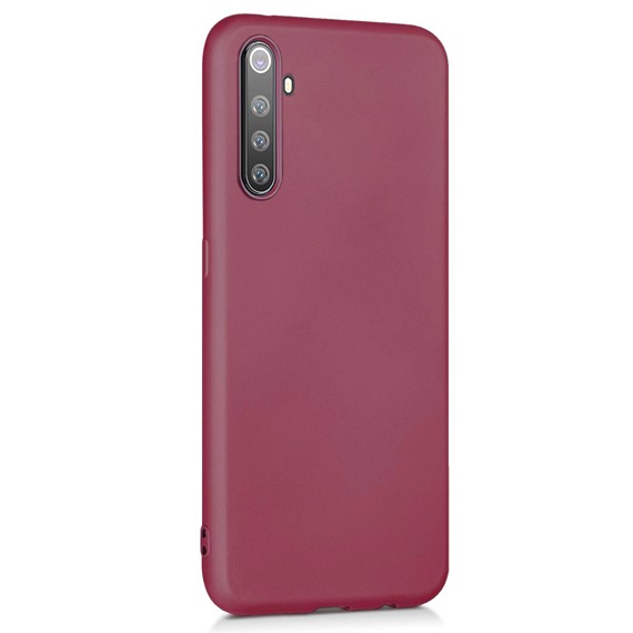 Microsonic Matte Silicone Realme 6 Kılıf Mor 2