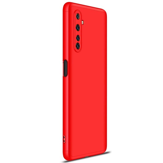 Microsonic Realme 6 Pro Kılıf Double Dip 360 Protective Kırmızı 2