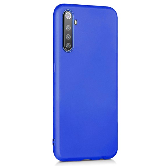 Microsonic Matte Silicone Realme 6 Pro Kılıf Mavi 2