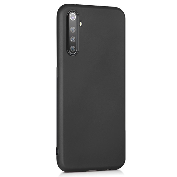 Microsonic Matte Silicone Realme 6 Pro Kılıf Siyah 2