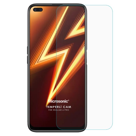 Microsonic Realme 6 Pro Temperli Cam Ekran Koruyucu 2