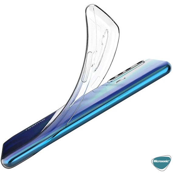 Microsonic Realme 6 Pro Kılıf Transparent Soft Beyaz 3