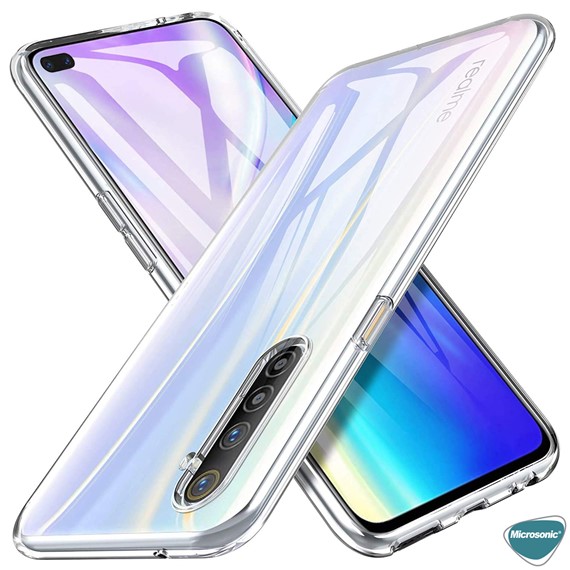 Microsonic Realme 6 Pro Kılıf Transparent Soft Beyaz 5