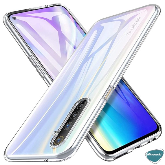 Microsonic Realme 6 Kılıf Transparent Soft Beyaz 5