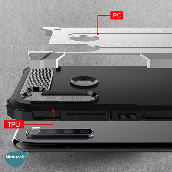 Microsonic Realme 6i Kılıf Rugged Armor Kırmızı 4