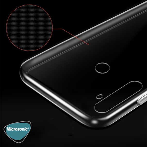 Microsonic Realme 6i Kılıf Transparent Soft Beyaz 4